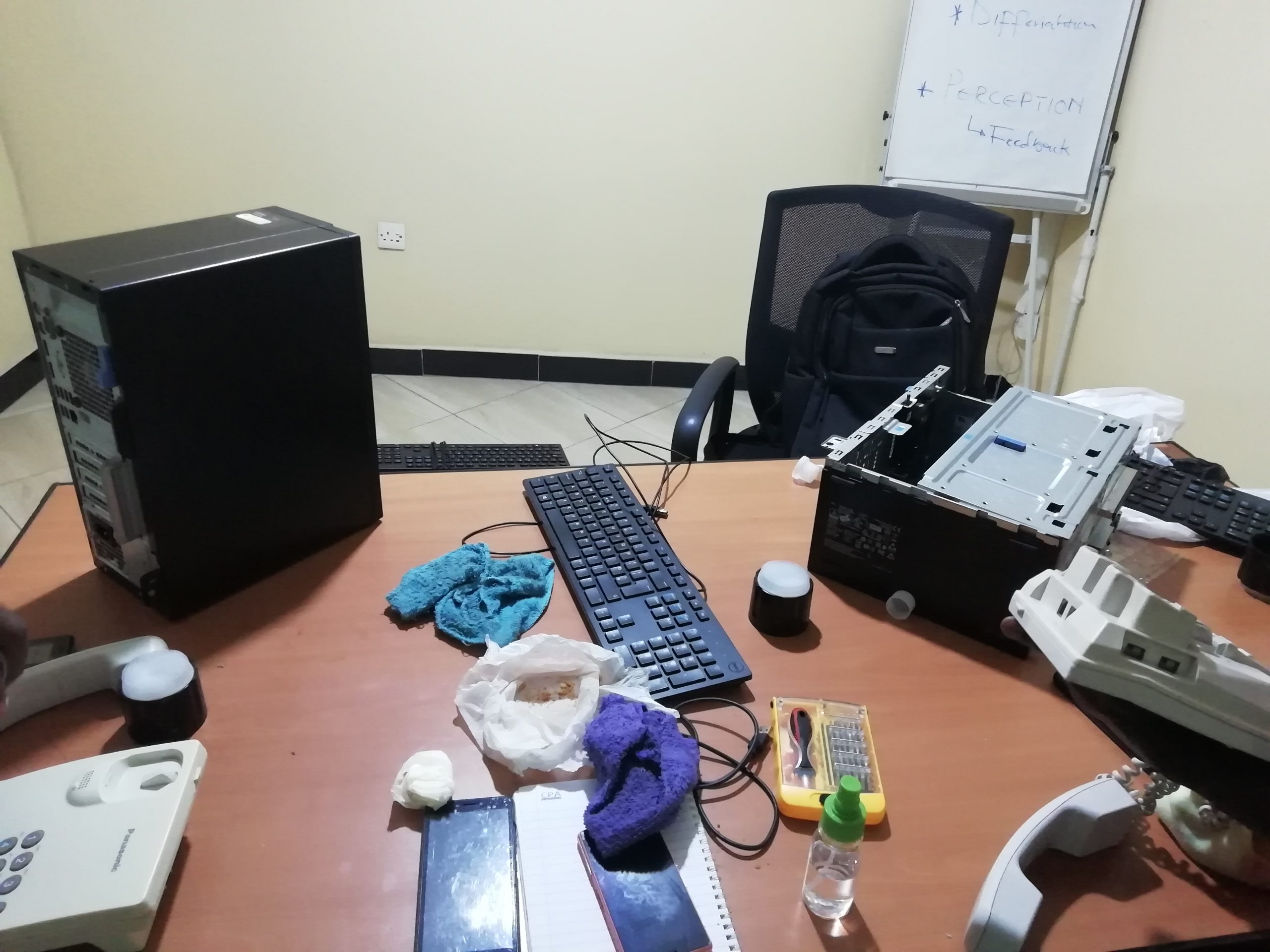 Preventive maintenance at Kampala Associated Advocates...