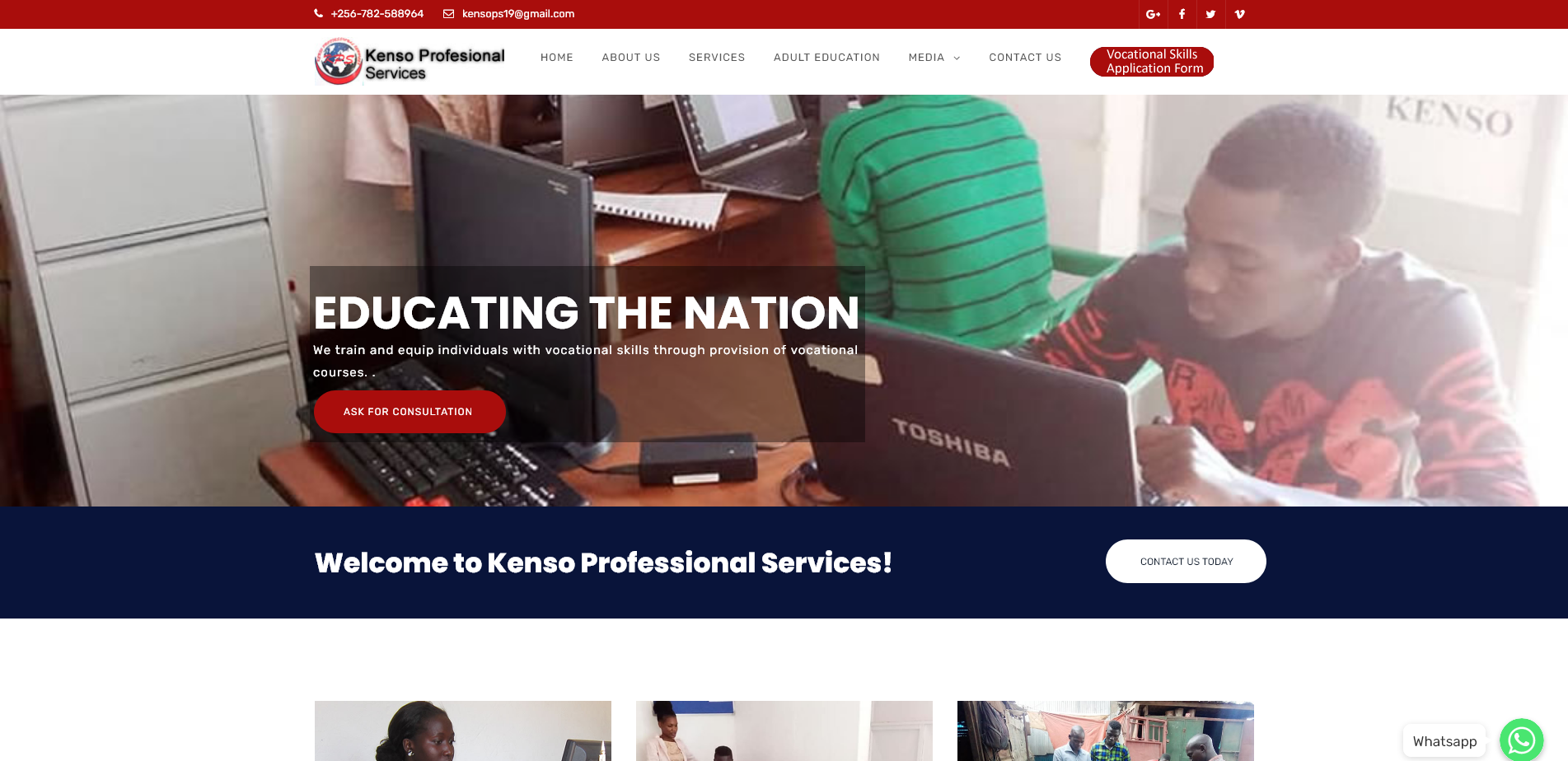 Kenso Proffessional Services Website...