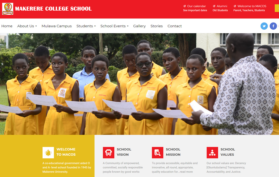 Makerere College School Website...