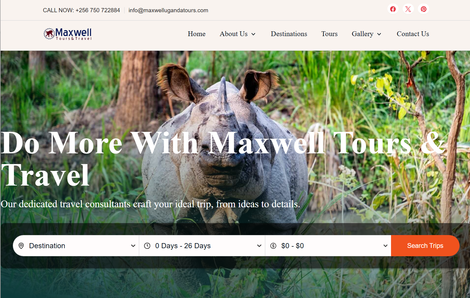 Maxwell Uganda Tours Website...